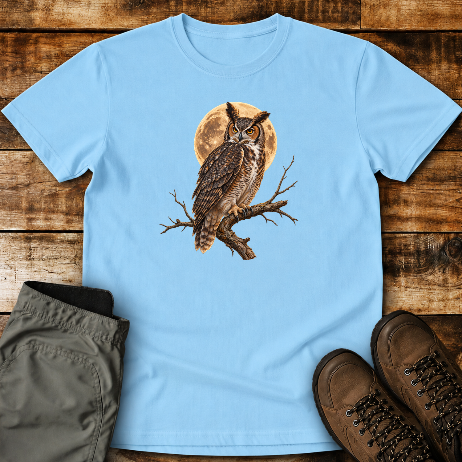 Moonlit Owl Guardian Unisex T-shirt