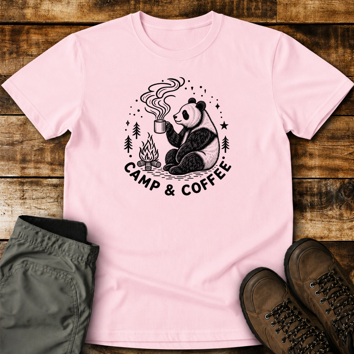 Camp and Coffee Unisex T-shirt