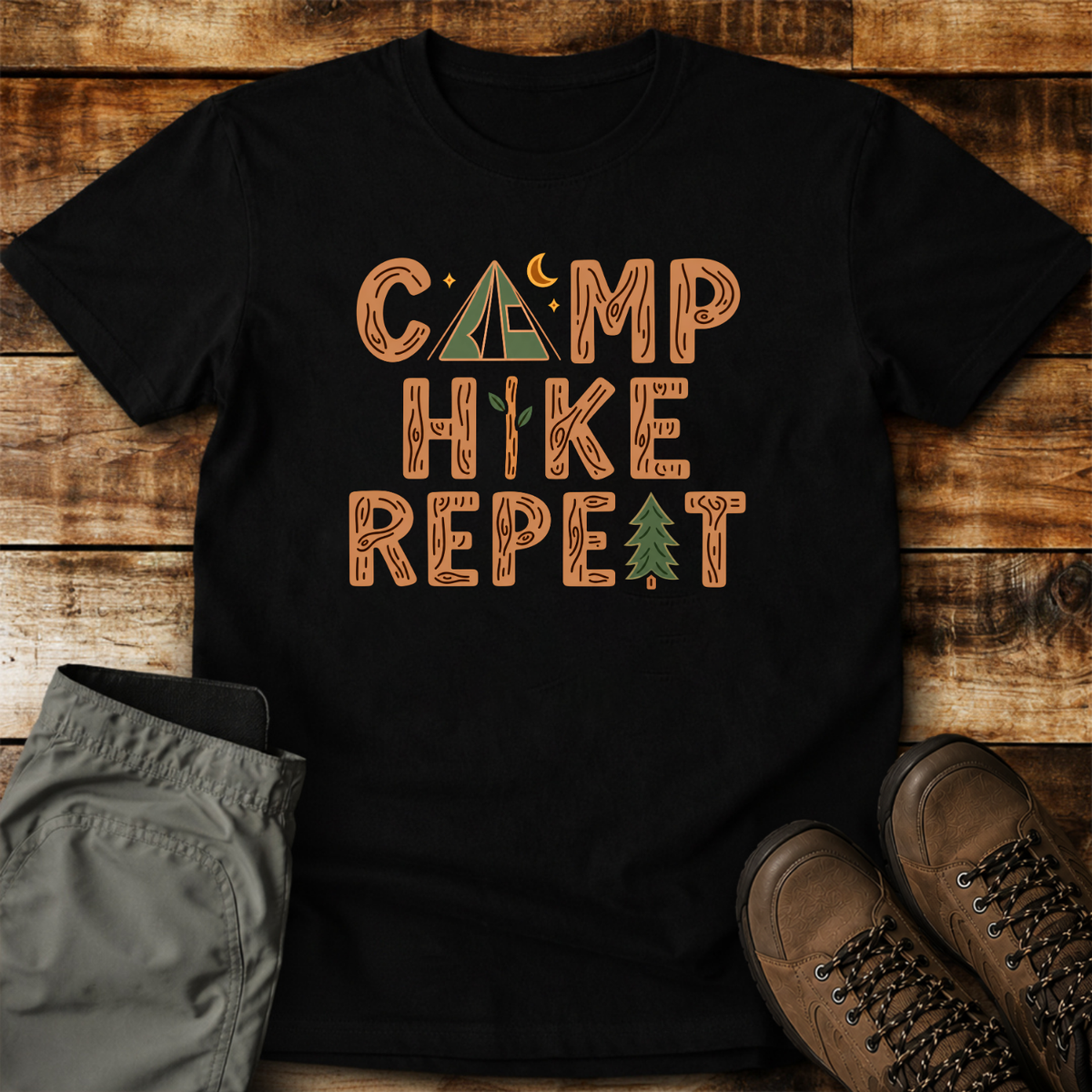 Camp Hike Repeat Unisex T-shirt
