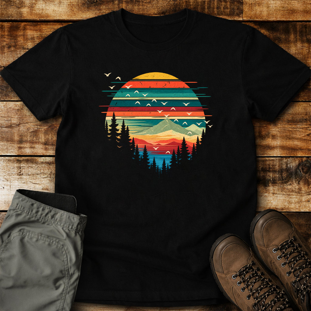 Sunset Mountain Escape Unisex T-shirt