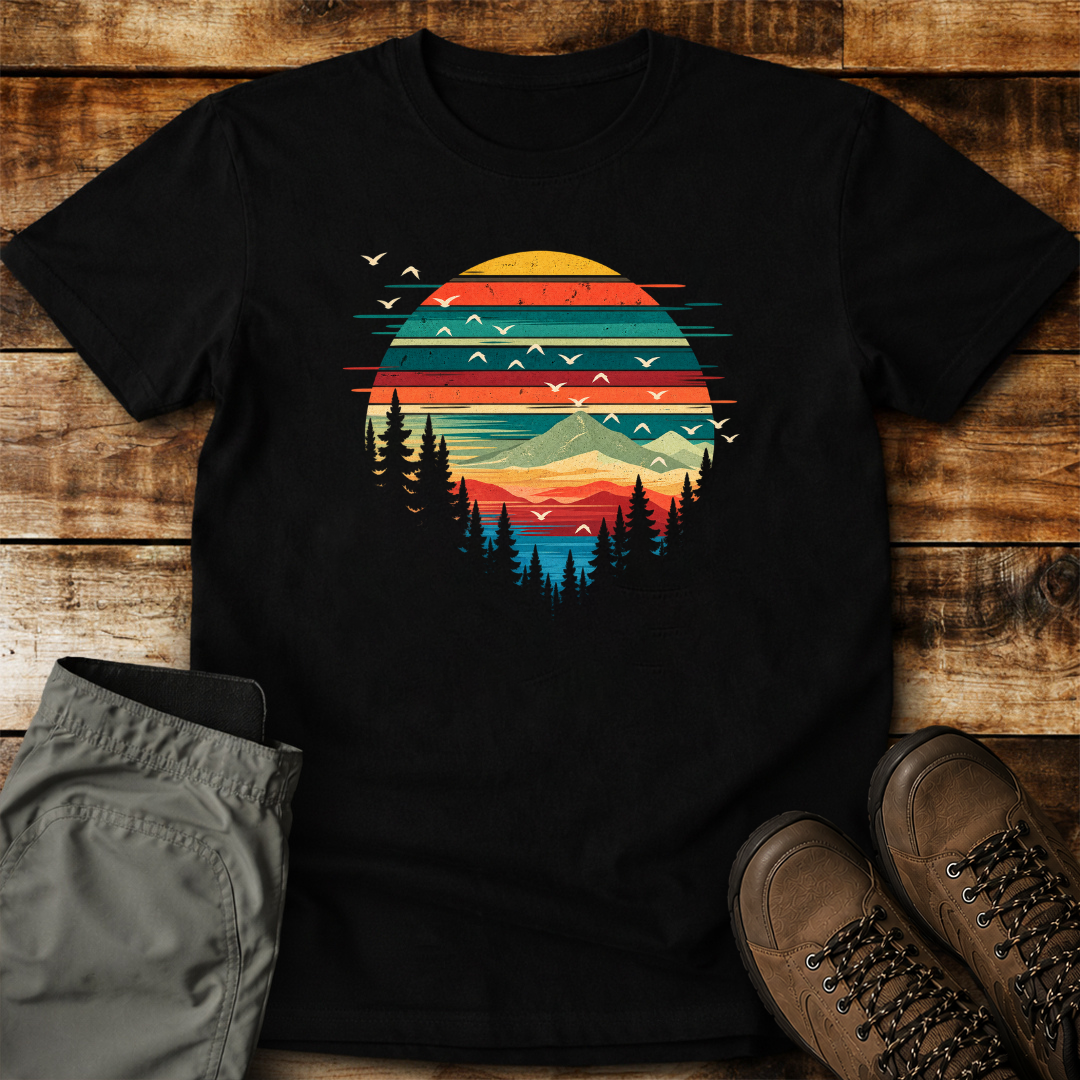 Sunset Mountain Escape Unisex T-shirt