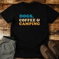 Dogs Coffee Camping Unisex T-shirt