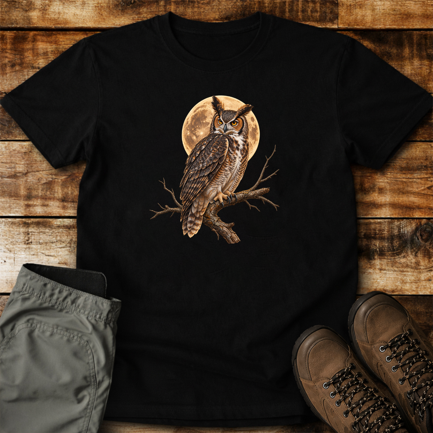 Moonlit Owl Guardian Unisex T-shirt