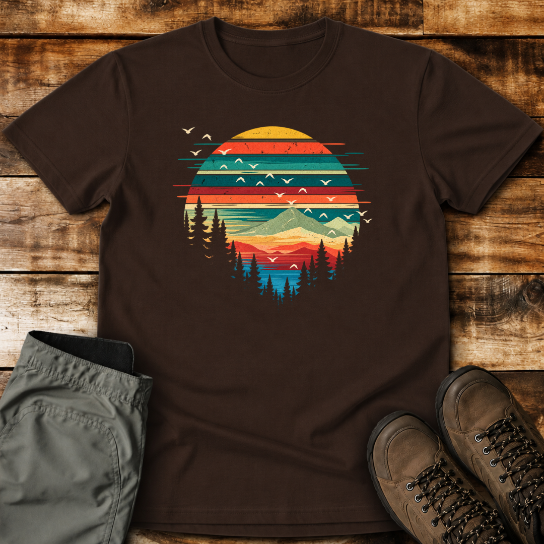 Sunset Mountain Escape Unisex T-shirt