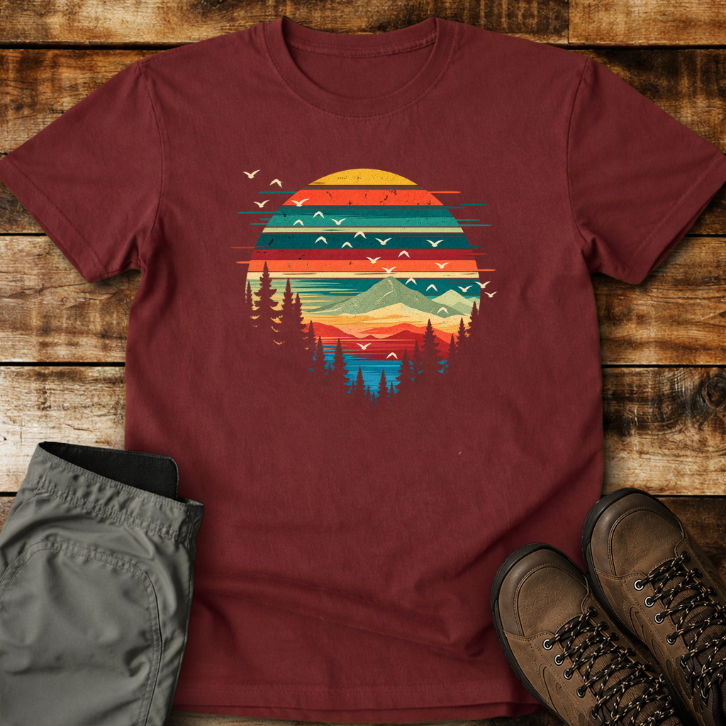 Sunset Mountain Escape Unisex T-shirt