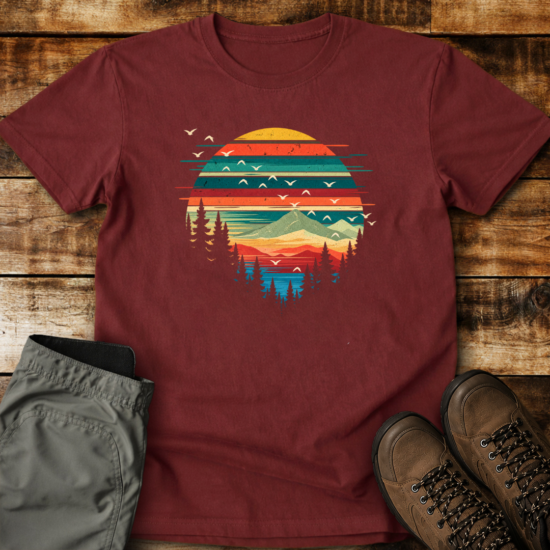 Sunset Mountain Escape Unisex T-shirt