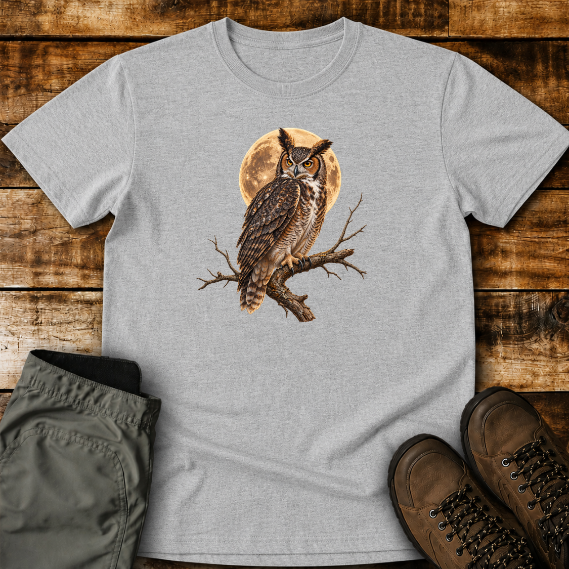 Moonlit Owl Guardian Unisex T-shirt