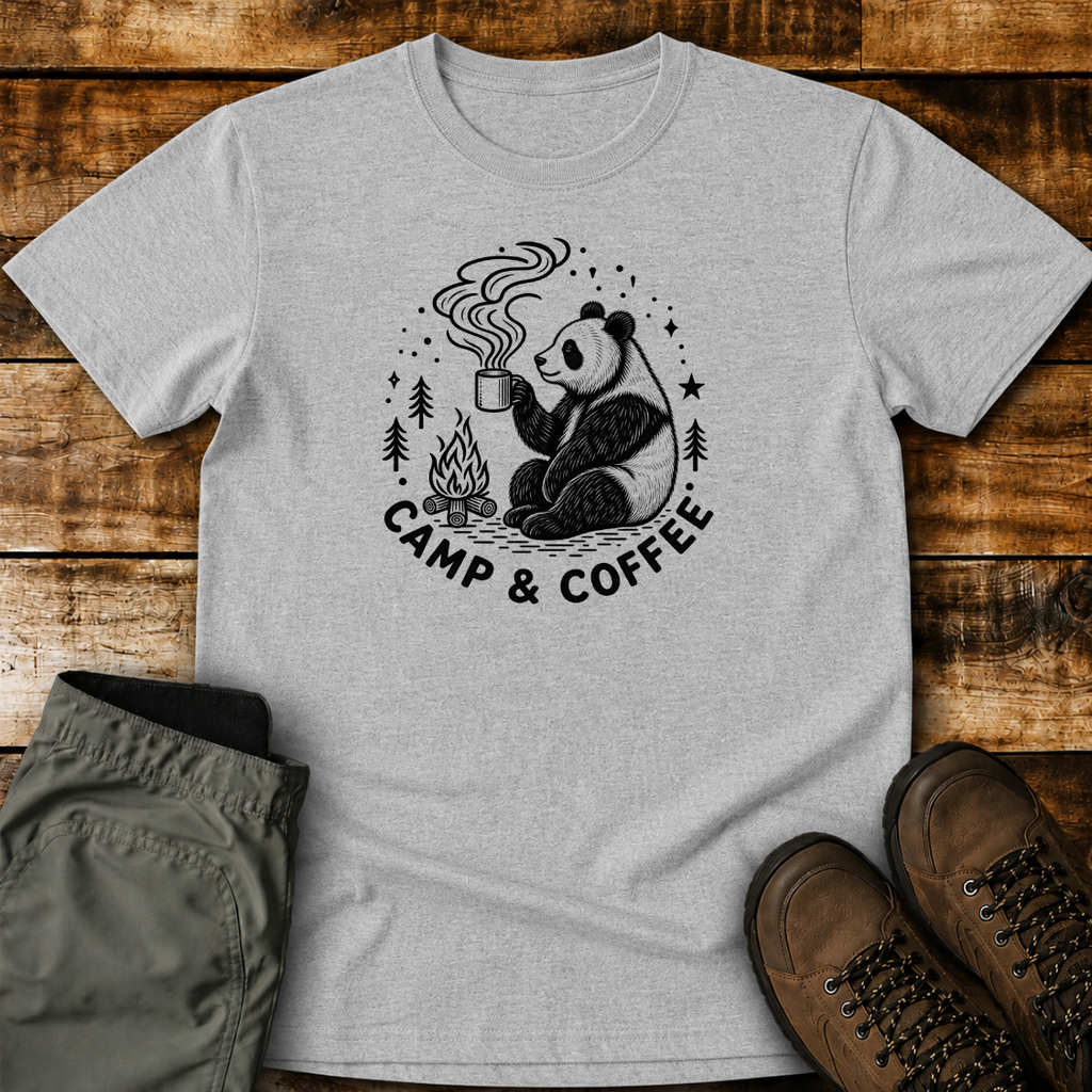 Camp and Coffee Unisex T-shirt
