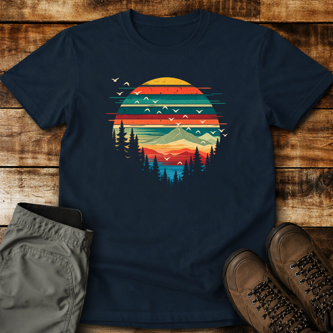 Sunset Mountain Escape Unisex T-shirt