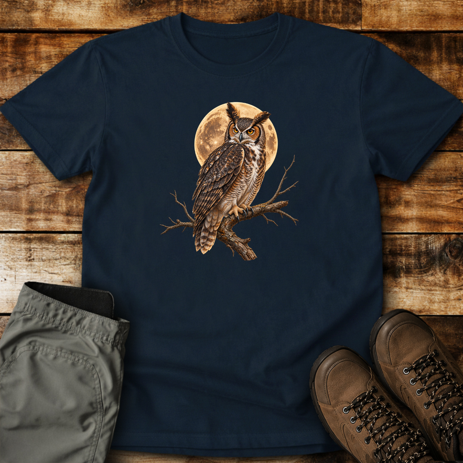 Moonlit Owl Guardian Unisex T-shirt