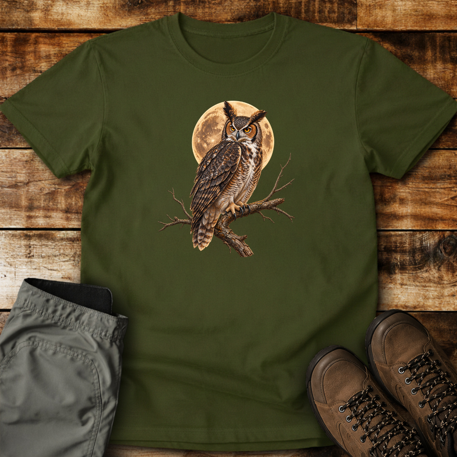 Moonlit Owl Guardian Unisex T-shirt