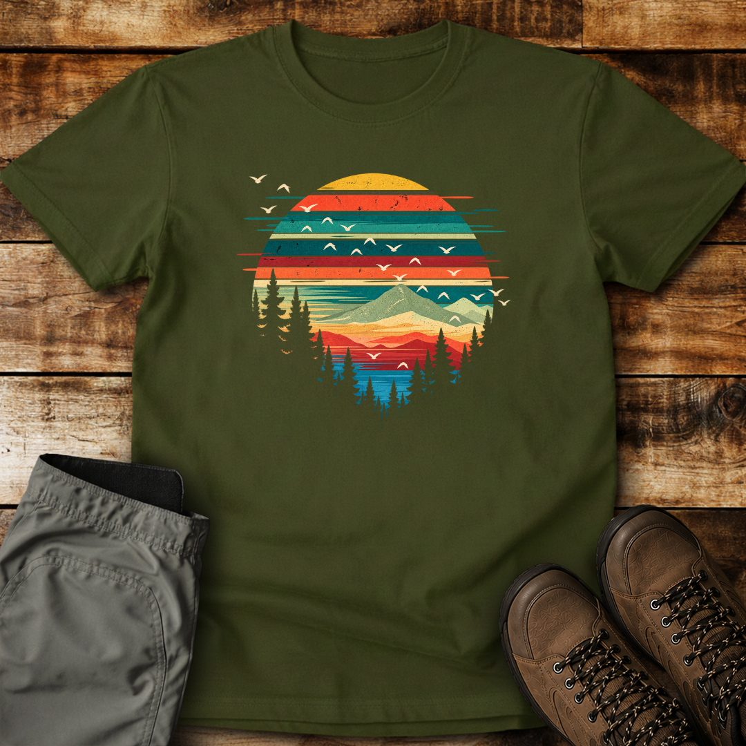 Sunset Mountain Escape Unisex T-shirt