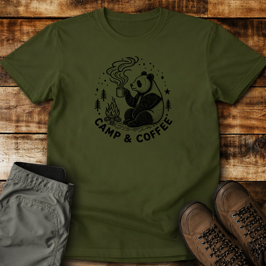Camp and Coffee Unisex T-shirt