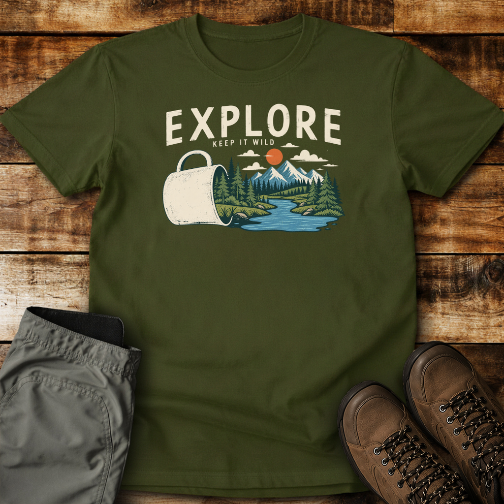 Mountain Mug Explore Unisex T-shirt