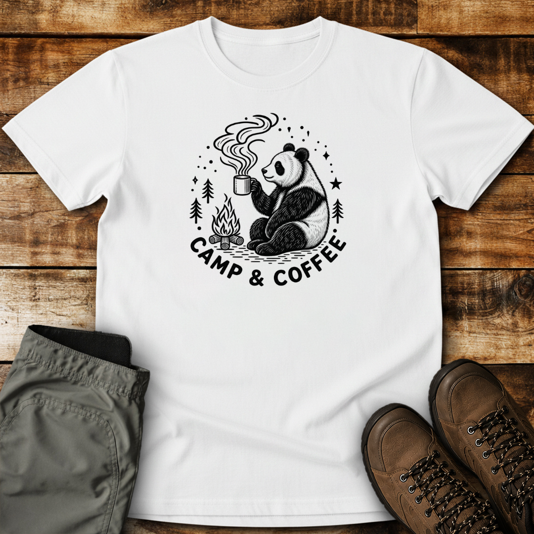 Camp and Coffee Unisex T-shirt