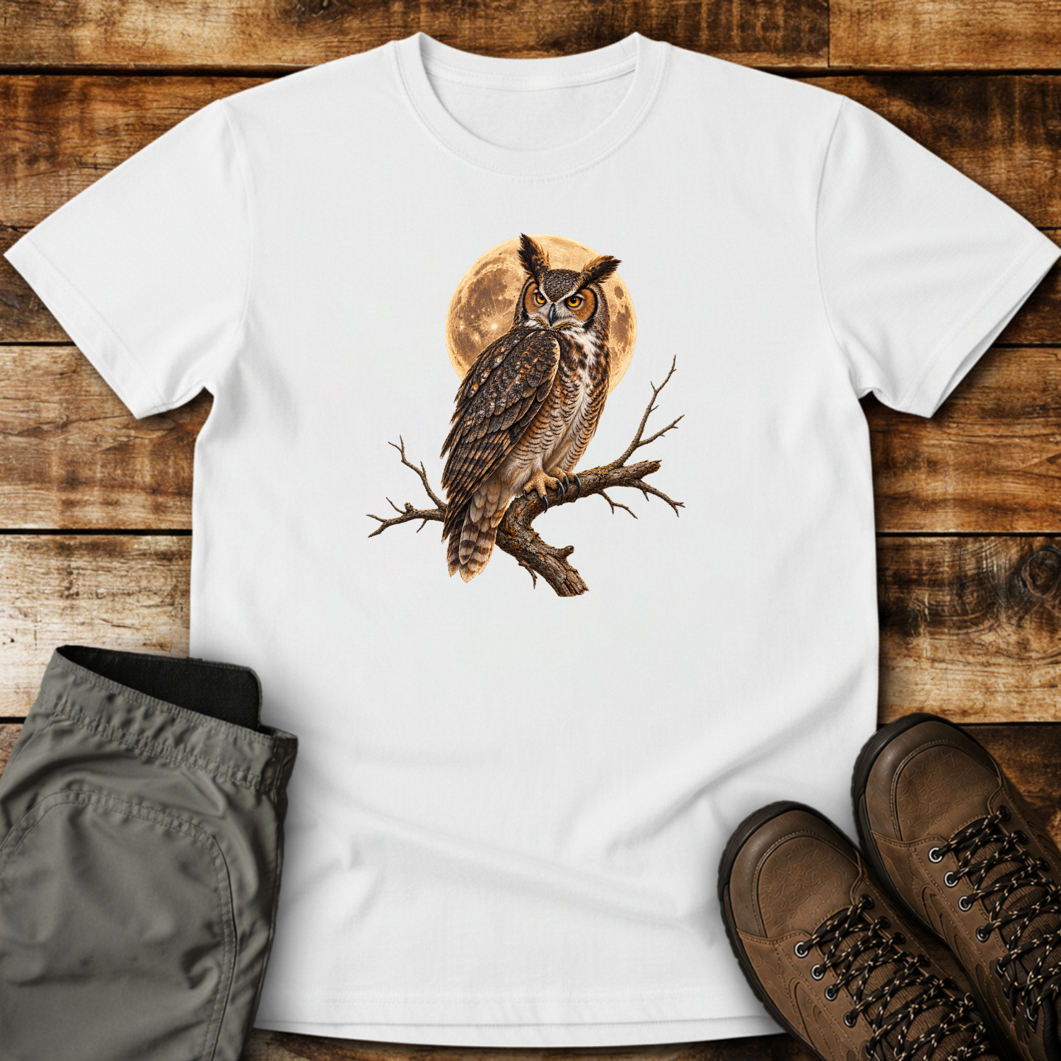 Moonlit Owl Guardian Unisex T-shirt